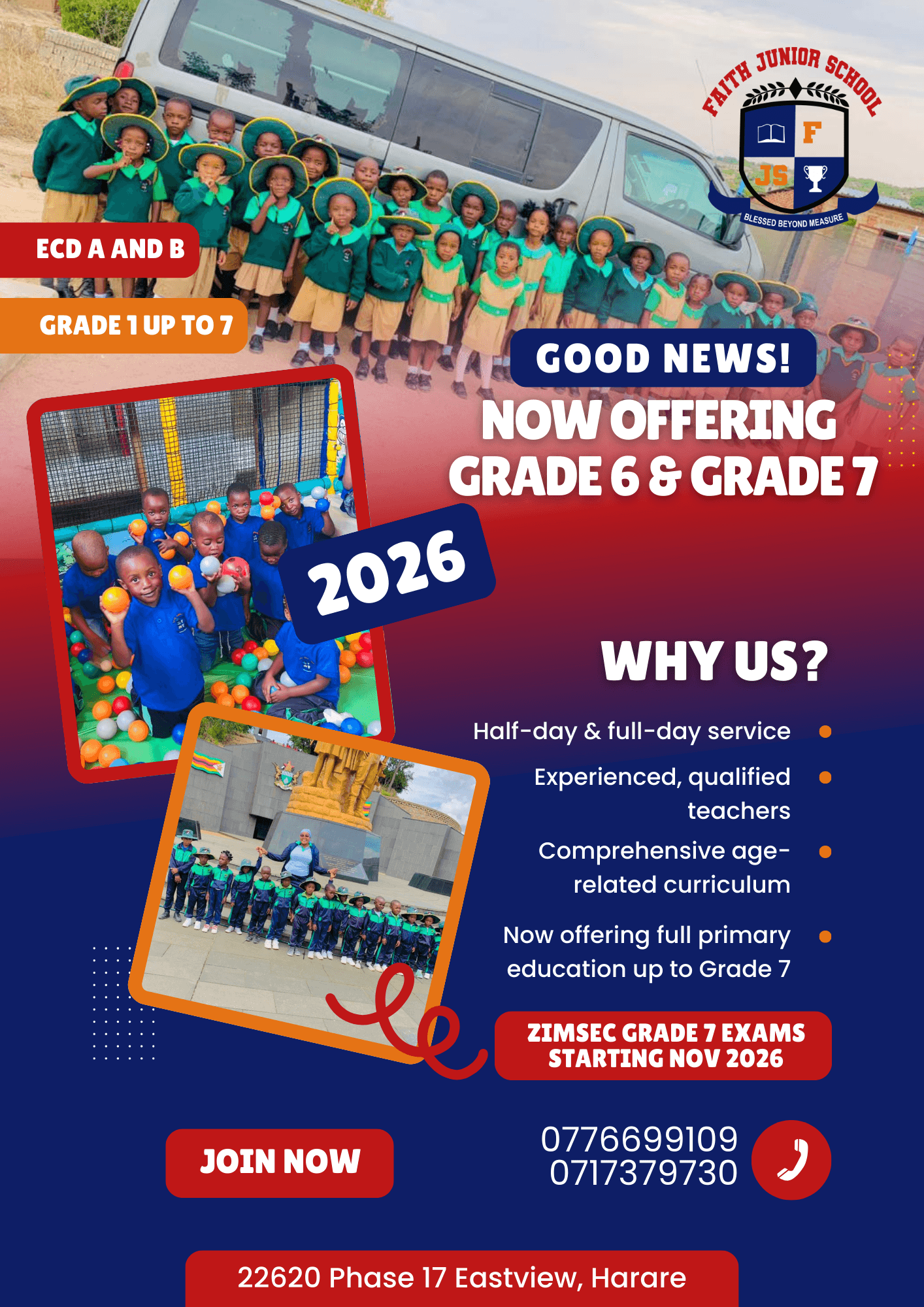 Makuruwan showcase Faith Junior School flyer design