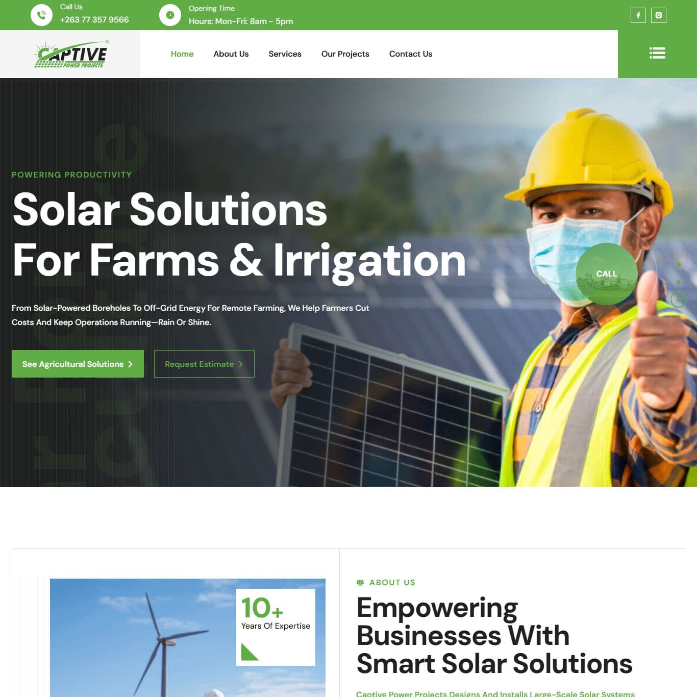 Makuruwan showcase Captive Power Project website