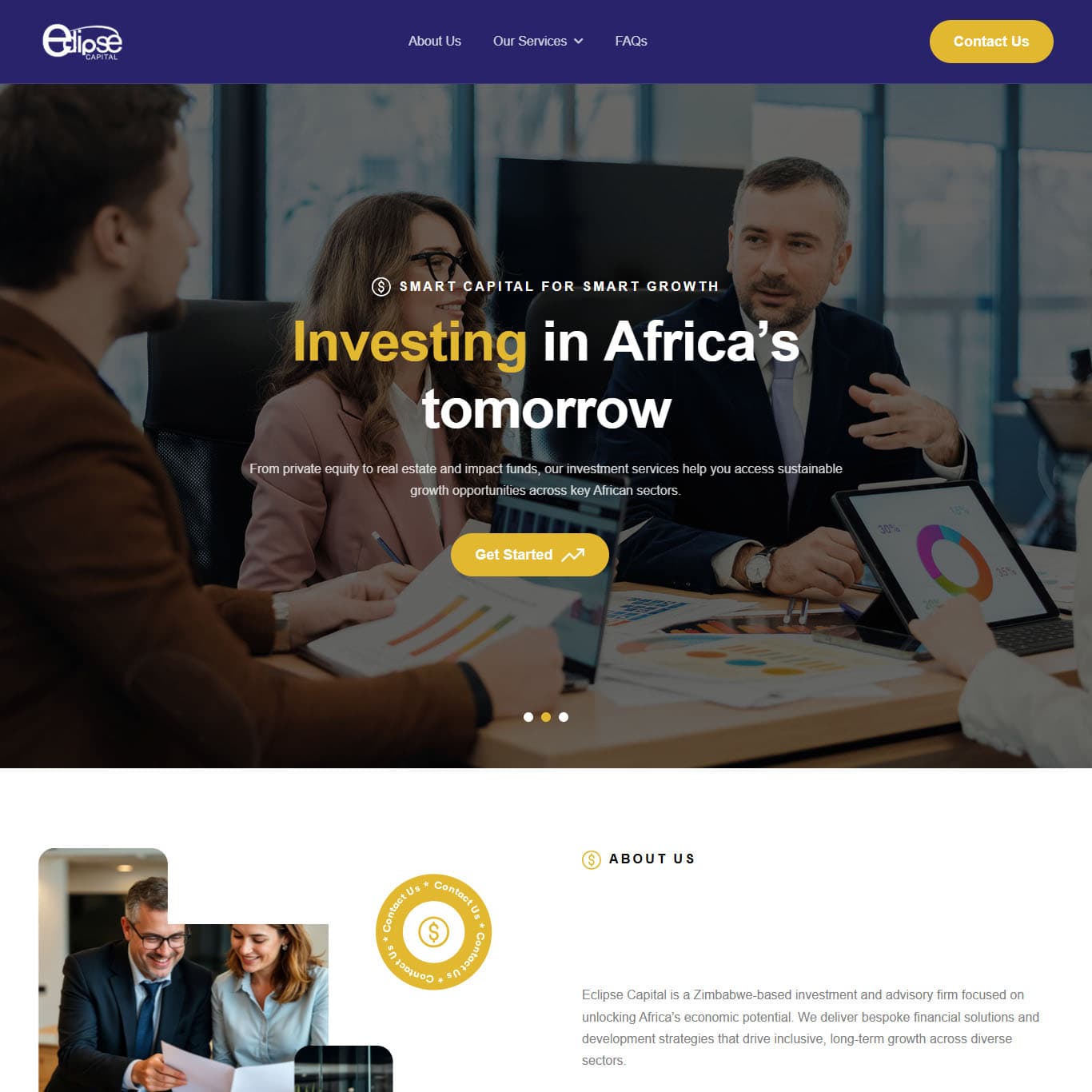 Makuruwan showcase Eclipse Capital website project