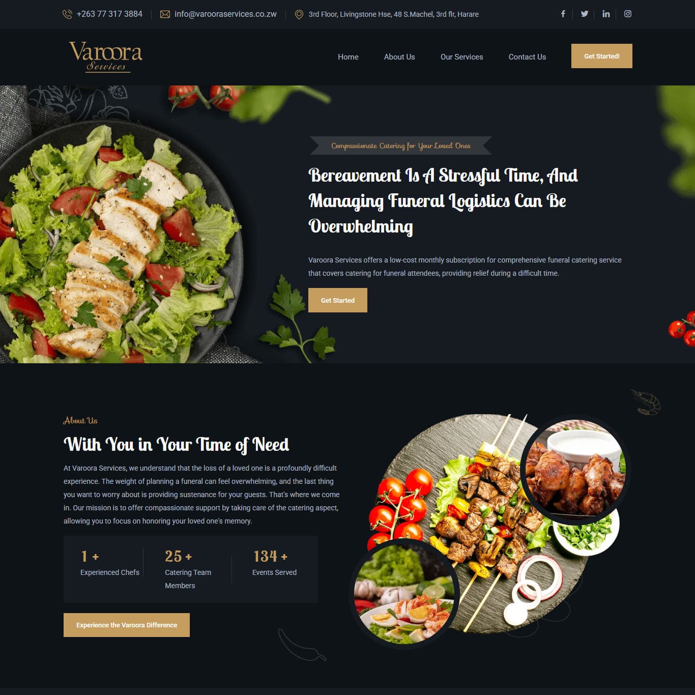 Makuruwan showcase Varoora Services website project